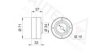 PEUGE 0000083012 Deflection/Guide Pulley, timing belt